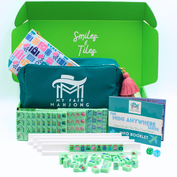 MINI TRAVEL MAHJONG  |  Mini Anywhere Series  |  Green - Premium Mahjong from My Fair Mahjong - Just $195.95! Shop now at Pat's Monograms