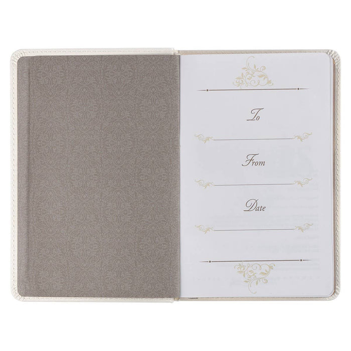 Mr. & Mrs. 366 Devotions for Couples White Faux Leather Devo - Premium Books and Devotionals from Christian Art Gifts - Just $16.99! Shop now at Pat's Monograms