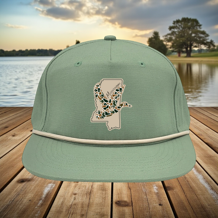 MS Duck Hunt Patch Hat - Premium hat from Pat's Monograms - Just $27.95! Shop now at Pat's Monograms