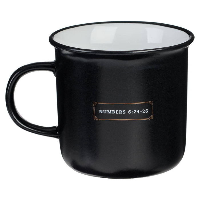 Mug Camp Black/White Bless You & Keep You Num. 6:24-26 - Premium Christian Gift Items from Christian Art Gifts - Just $10.95! Shop now at Pat's Monograms