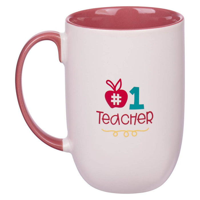 Mug Red Big Heart to Shape Minds - Premium  from Christian Art Gifts - Just $14.95! Shop now at Pat's Monograms