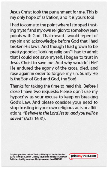 My Story: The Road from Religious Hypocrisy