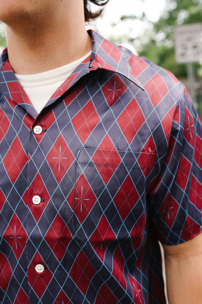 "NARAHIRA" Snake Pattern Shirt - Red (HSA25-01)