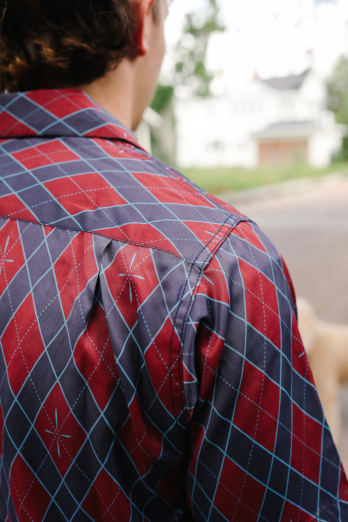 "NARAHIRA" Snake Pattern Shirt - Red (HSA25-01)