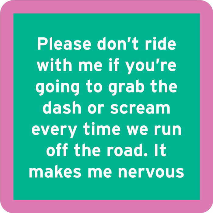 Nervous | Funny Party Gift | Home Bar Decor - Premium coaster from Drinks on Me - Just $5.50! Shop now at Pat's Monograms