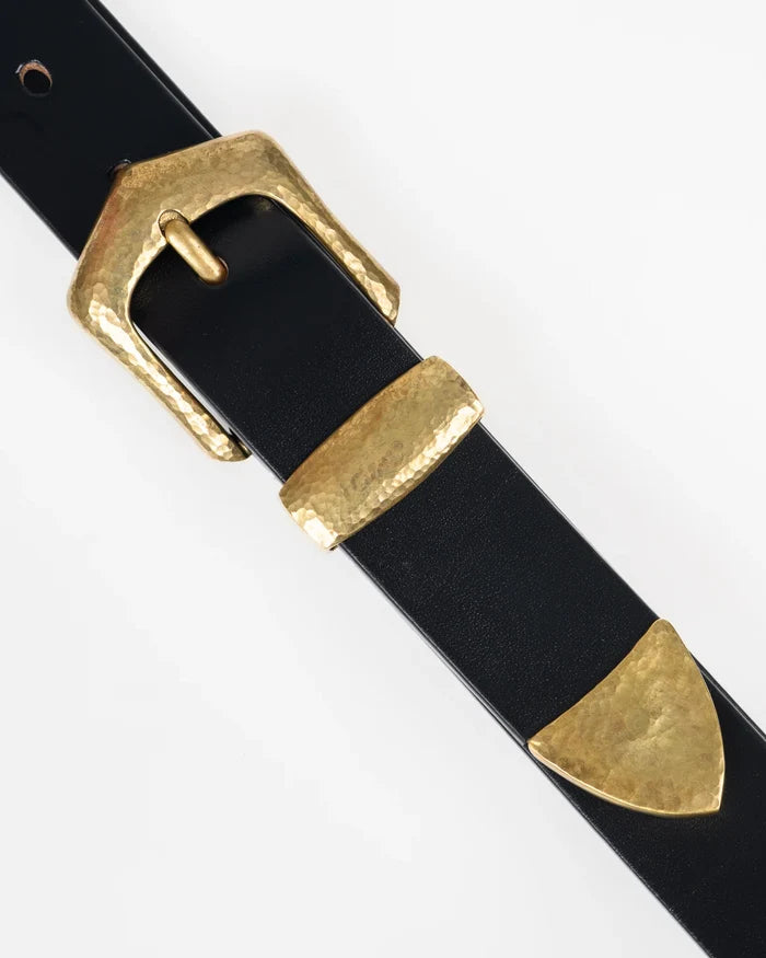 OGL Hand Hammered Ranger Belt - Black
