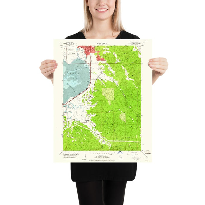 Old Map of Arcata, California by USGS, 1959 – Eureka, Humboldt Bay & Mad River