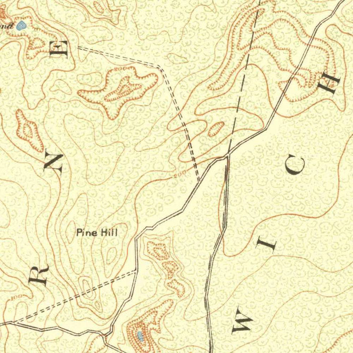 Old Map of Bourne, Massachusetts by USGS, 1920 – Falmouth, Sandwich & Cape Cod Canal