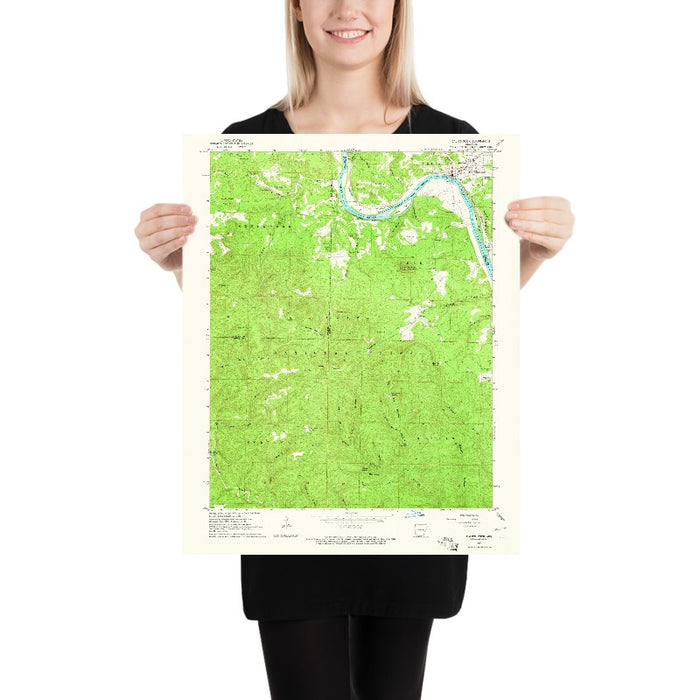 Old Map of Calico Rock, Arkansas by USGS, 1964 – White River & Ozark National Forest