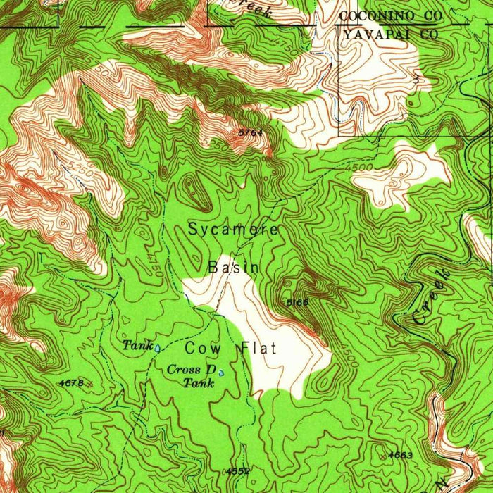Old Map of Clarkdale, Arizona by USGS, 1944 – Verde River & Cottonwood