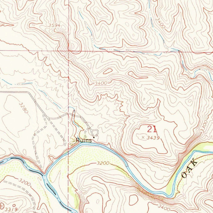 Old Map of Cornville, Arizona by USGS, 1968 – Prescott National Forest, Oak Creek & Verde Valley