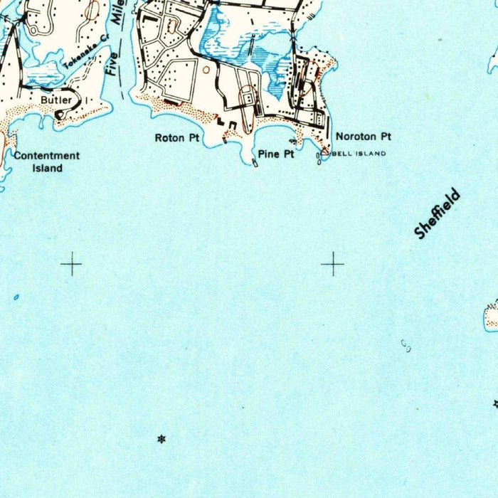 Old Map of Darien, Connecticut by USGS, 1947 – Norwalk, New Canaan & Long Island Sound