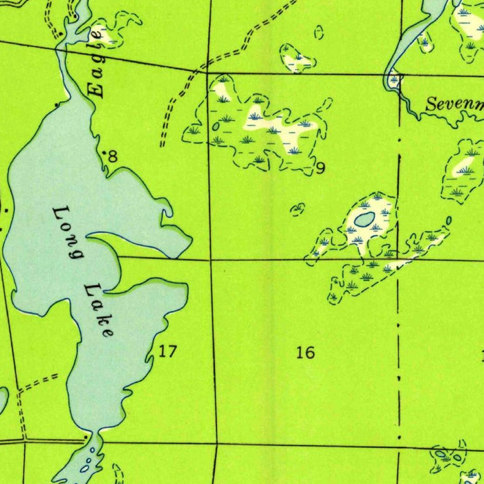 Old Map of Eagle River, Wisconsin by USGS, 1938 – Three Lakes, Otter Lake & Vilas County