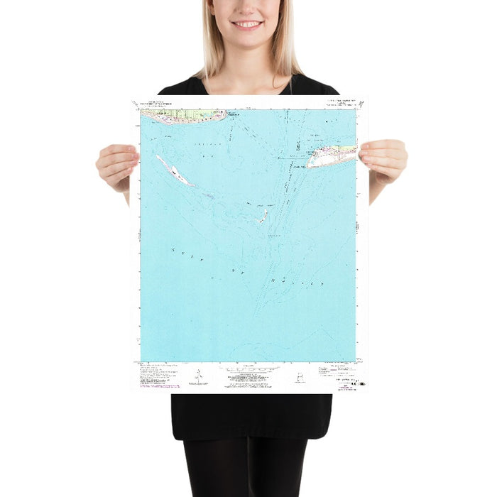 Old Map of Fort Morgan, Alabama by USGS, 1958 – Mobile Point, Pelican Point & Gulf of Mexico