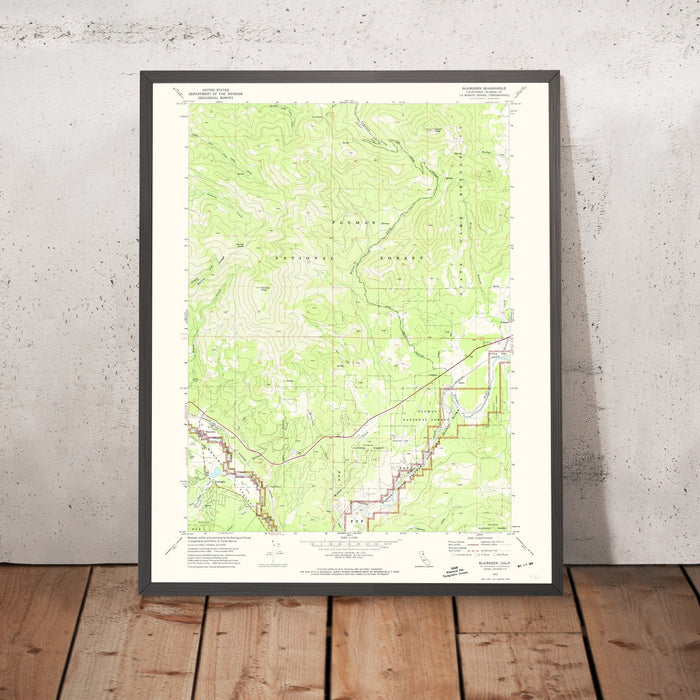 Old Map of Graeagle, California by USGS, 1972 – Blairsden & Plumas National Forest