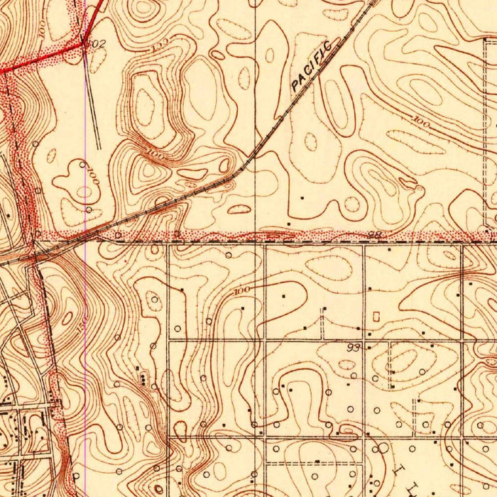 Old Map of Hermosa Beach, California by USGS, 1934 – Manhattan Beach, Redondo Beach & Torrance