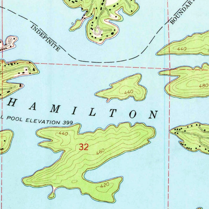 Old Map of Lake Hamilton, Arkansas by USGS, 1966 – Hot Springs, Ouachita River & Ouachita Mountains