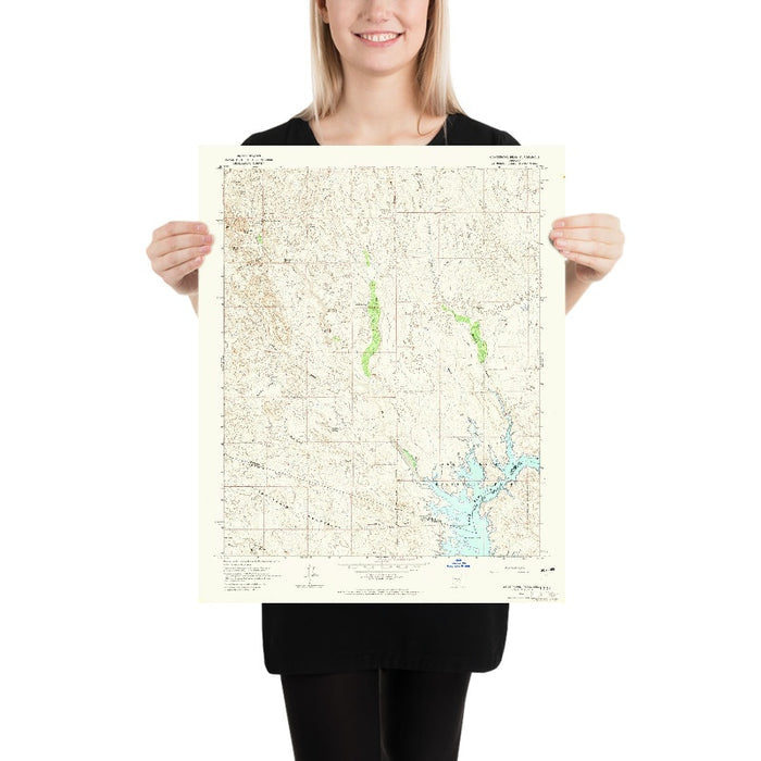Old Map of Lake Pleasant, Arizona by USGS, 1964 – Governors Peak, Castle Creek & Agua Fria River