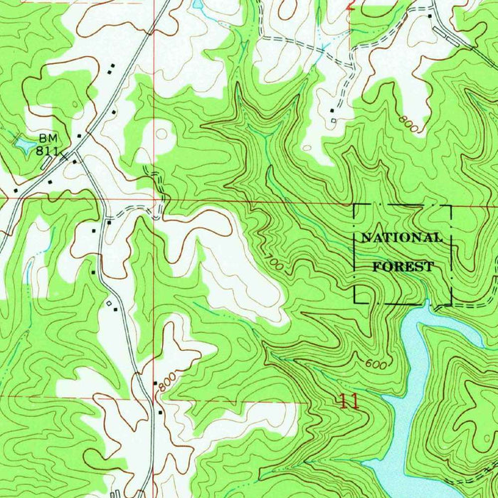 Old Map of Lewis Smith Lake, Alabama by USGS, 1969 – Arley & Appalachian Foothills