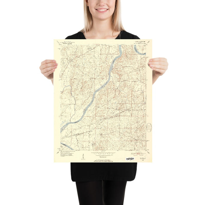 Old Map of Logan Martin Lake, Alabama by USGS, 1951 – Coosa River & Laniers