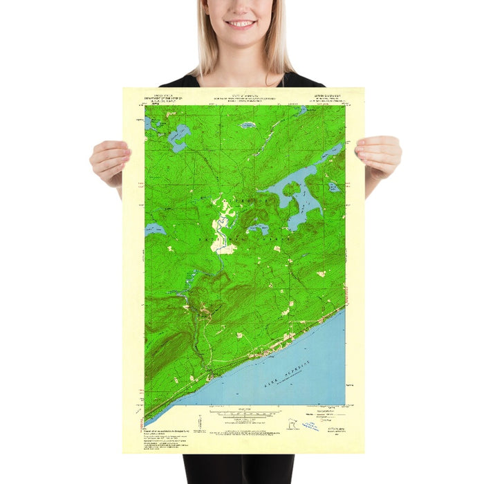 Old Map of Lutsen, Minnesota by USGS, 1959 – Lake Superior, Lutsen Mountains & Cascade River
