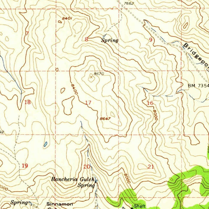 Old Map of Mono Lake, California by USGS, 1958 – Bodie, Mono Basin & Tioga Pass