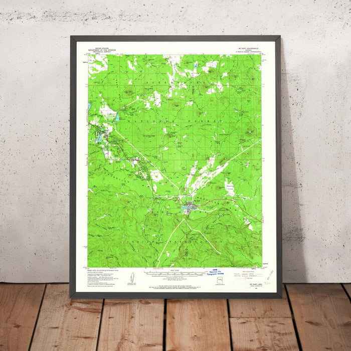 Old Map of Pinetop-Lakeside, Arizona by USGS, 1961 – Show Low, Sitgreaves National Forest & Rainbow Lake