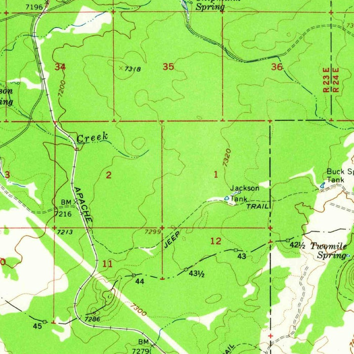 Old Map of Pinetop-Lakeside, Arizona by USGS, 1961 – Show Low, Sitgreaves National Forest & Rainbow Lake