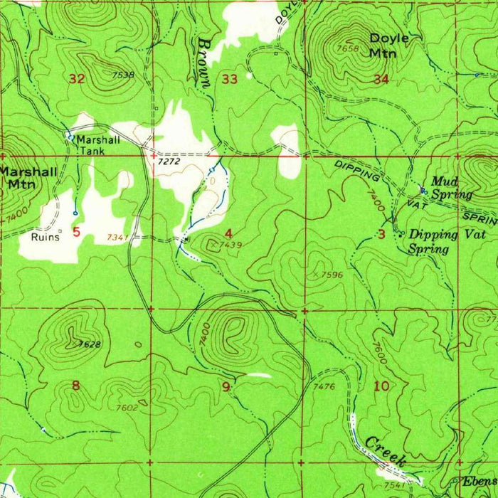 Old Map of Pinetop-Lakeside, Arizona by USGS, 1961 – Show Low, Sitgreaves National Forest & Rainbow Lake