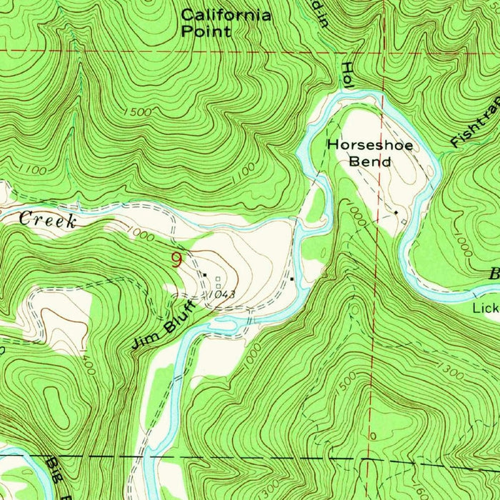 Old Map of Ponca, Arkansas by USGS, 1967 – Buffalo River & Ozark National Forest