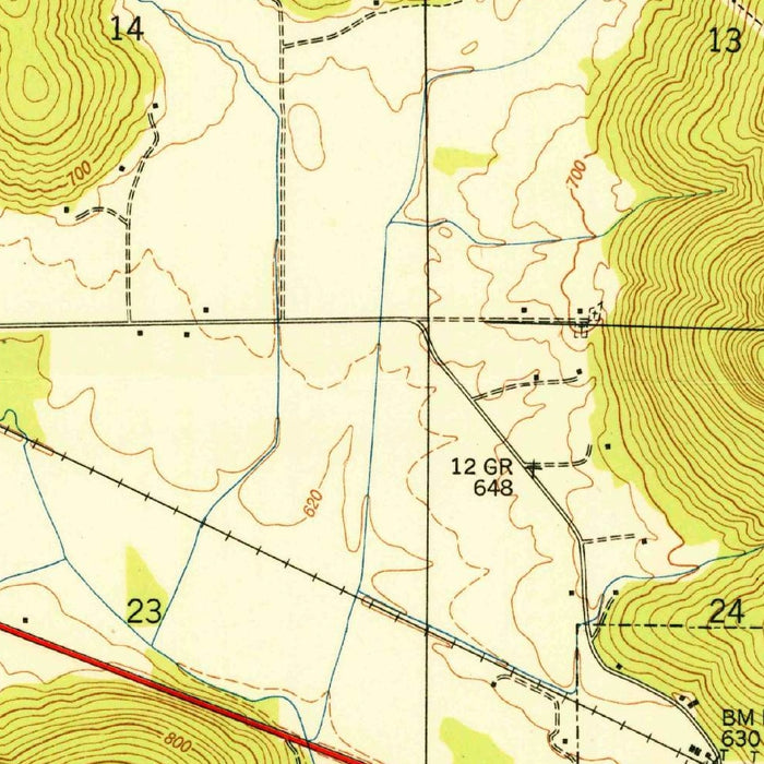 Old Map of Scottsboro, Alabama by USGS, 1950 – Guntersville Reservoir & Tennessee Valley