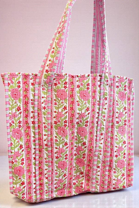 Ophelia Pink Floral Tote Bag - Premium  from Nash Grey - Just $59.95! Shop now at Pat's Monograms