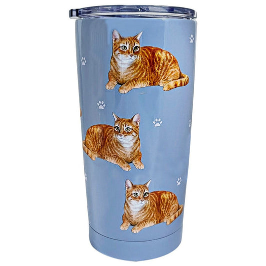 Orange Tabby Cat SERENGETI Ultimate 3D Tumbler - Stainless Steel - Premium Tumblers from E&S Pets - Just $27.95! Shop now at Pat's Monograms