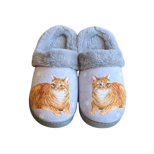 Orange Tabby Snuggs Slippers - Premium Slippers from E&S Pets - Just $24.95! Shop now at Pat's Monograms