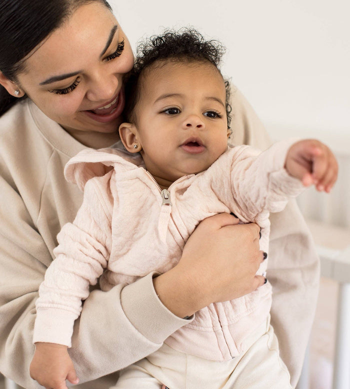 Organic Cotton Quilted Bee Baby Jacket - Ranunculus - Premium Baby & Toddler Jacket from Burt's Bees Baby - Just $24.95! Shop now at Pat's Monograms