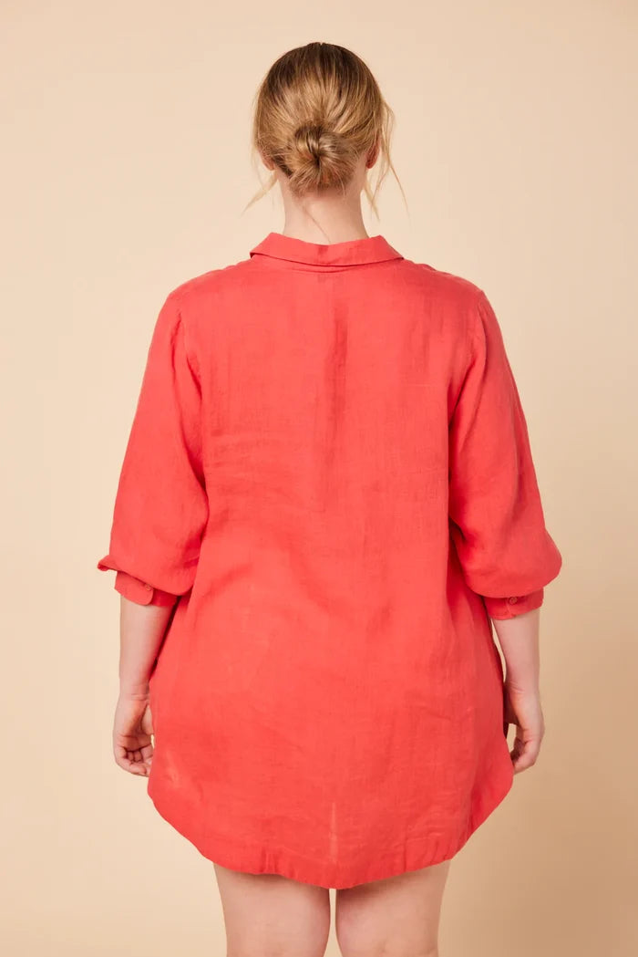 Oversized Boyfriend Shirt (Watermelon)