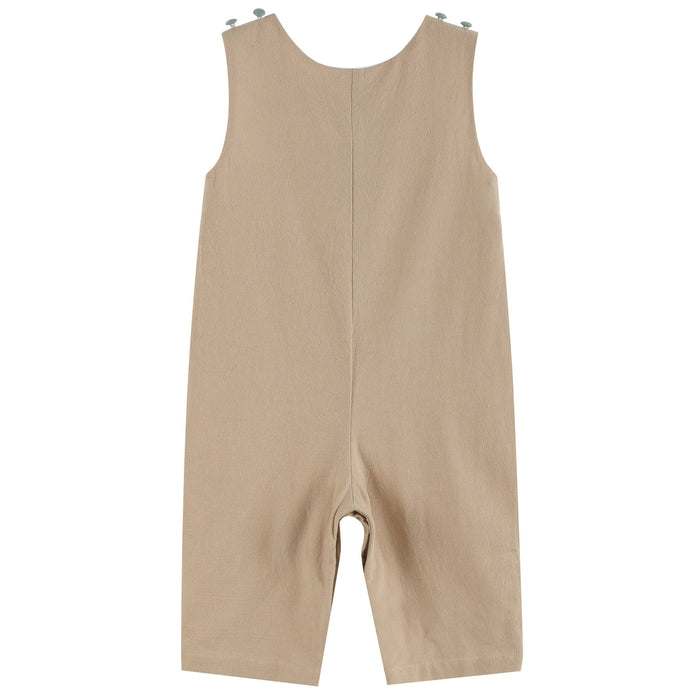 Oyster Brown Big Mouth Bass Smocked Overalls - Premium Baby & Toddler Outfits from Lil Cactus - Just $34.95! Shop now at Pat's Monograms