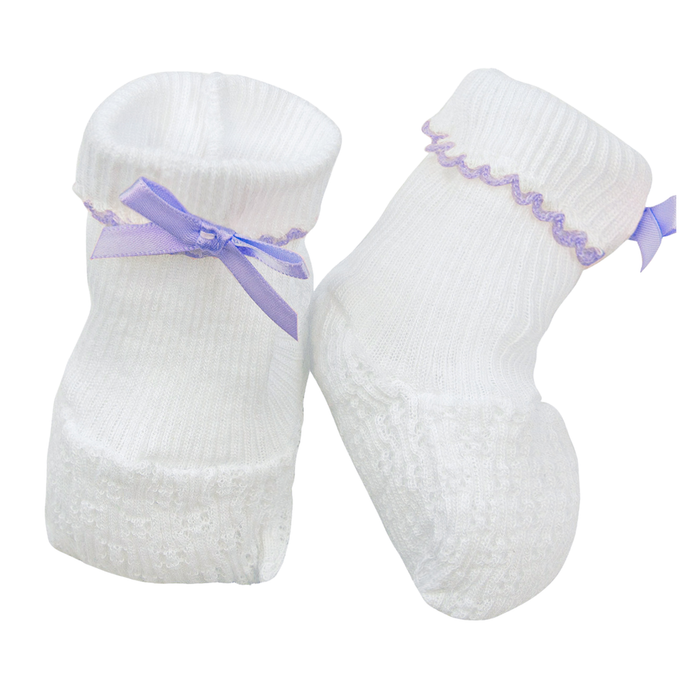 White w/ lavender trim