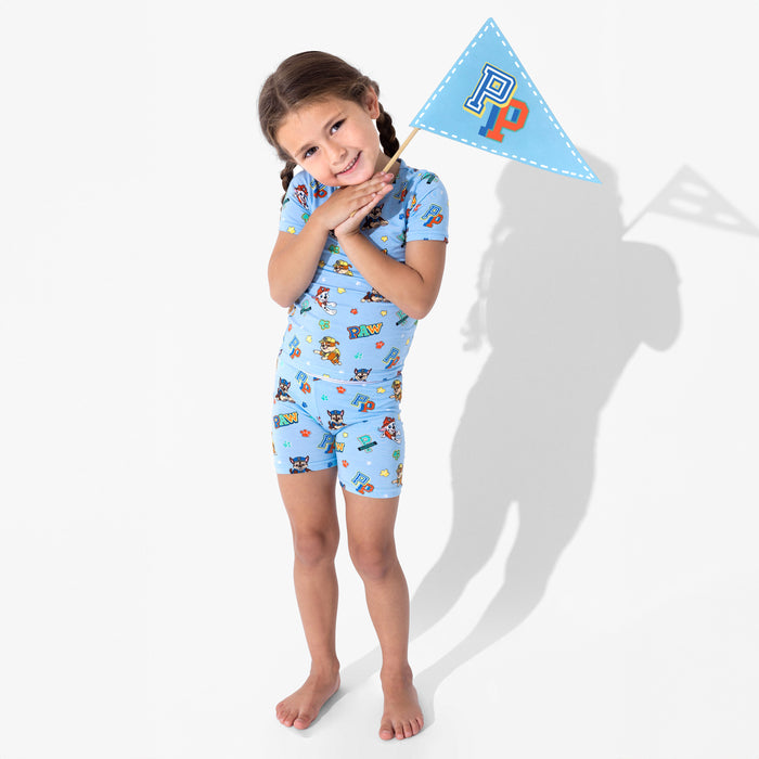 PAW Patrol: Varsity Blue Bamboo Kids Pajama Short Set