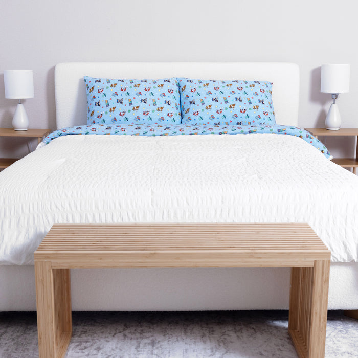 PAW Patrol: Varsity Blue Bamboo Sheet Set