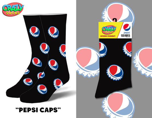 Pepsi Caps - Mens Crew Folded - Premium  from Crazy Socks - Just $8! Shop now at Pat's Monograms
