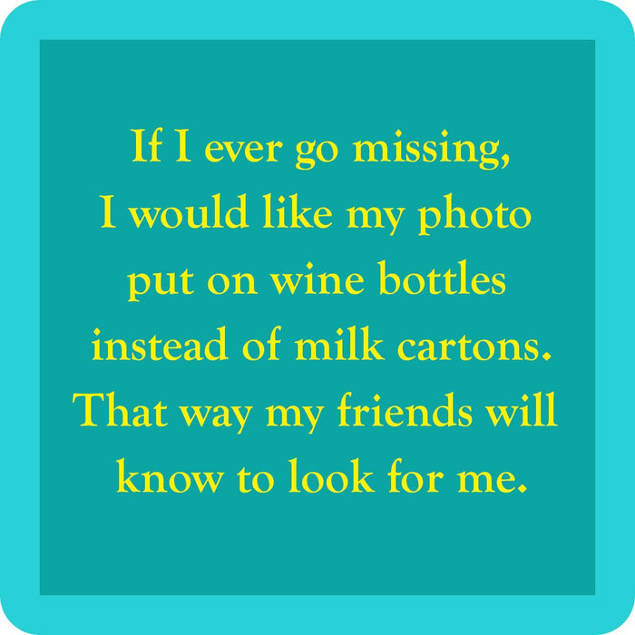 Photo on wine bottle coaster - Premium  from Drinks on Me coasters - Just $5.5! Shop now at Pat's Monograms