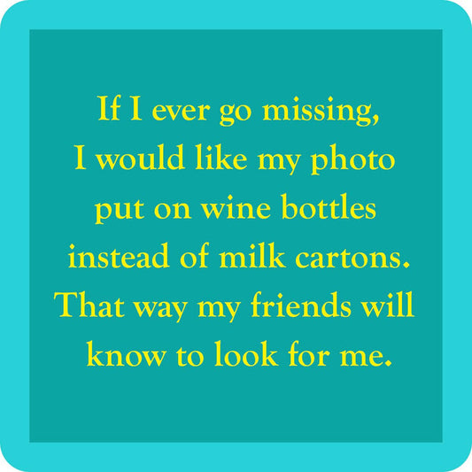 Photo on wine bottle coaster - Premium  from Drinks on Me coasters - Just $5.5! Shop now at Pat's Monograms