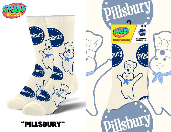 PILLSBURY CRAZY SOCKS - Premium Socks from Crazy Socks - Just $8! Shop now at Pat's Monograms