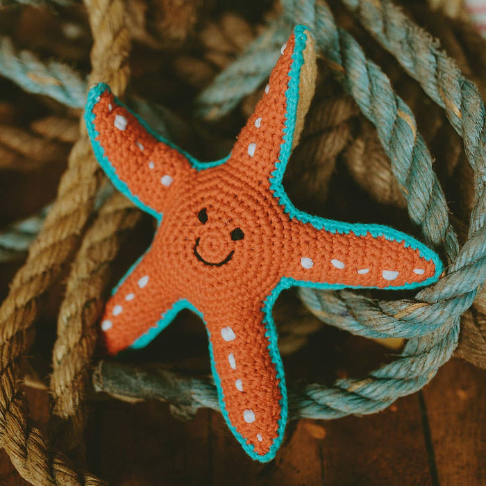 Plush Ocean Toy - Starfish Rattle - Premium Baby Toys & Activity Equipment from Pebble - Just $18.95! Shop now at Pat's Monograms