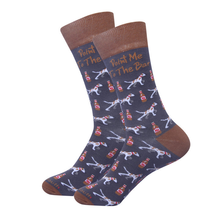Point Me To The Bar Socks - Premium socks from Barrel Down South - Just $11.95! Shop now at Pat's Monograms
