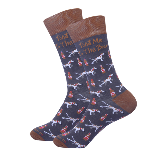 Point Me To The Bar Socks - Premium socks from Barrel Down South - Just $11.95! Shop now at Pat's Monograms