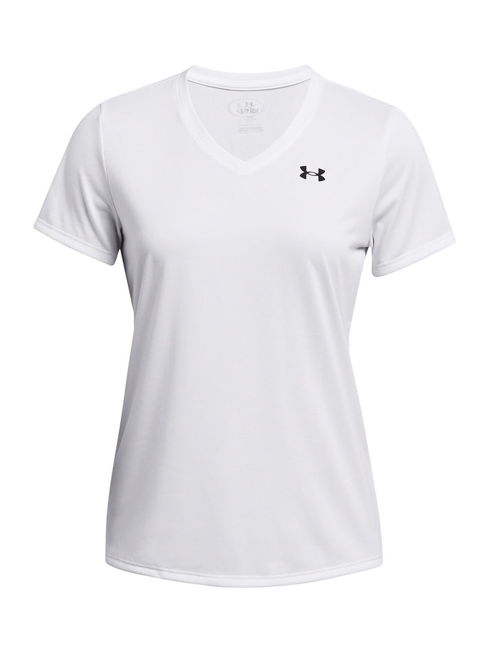 Polera manga corta Under Armour tech blanco para mujer