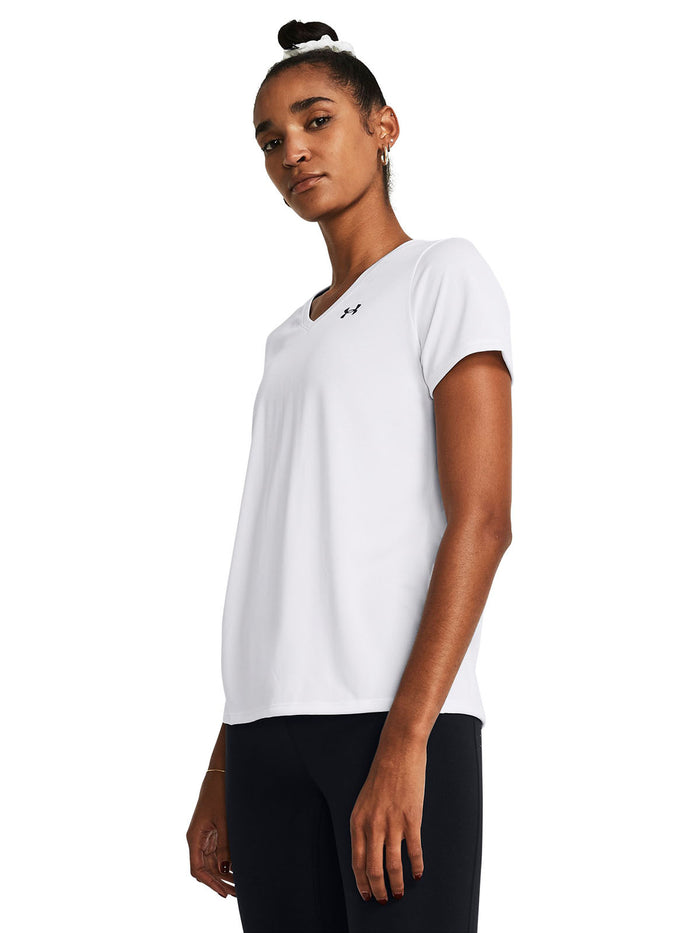 Polera manga corta Under Armour tech blanco para mujer