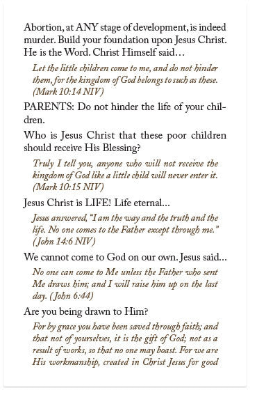 Pro-Choice? (NASB)